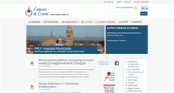Desktop Screenshot of comunecrema.it